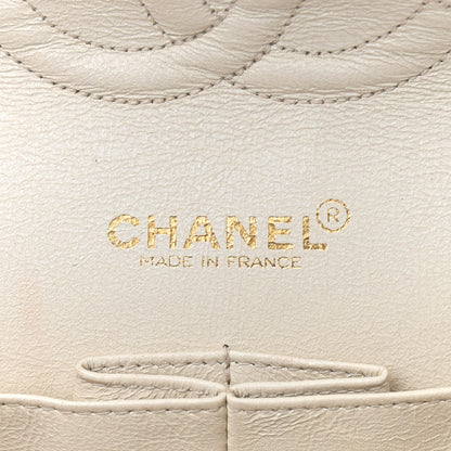 Chanel Tweed Quilted Medium Double Flap Beige Brown Multicolor 6 of 10