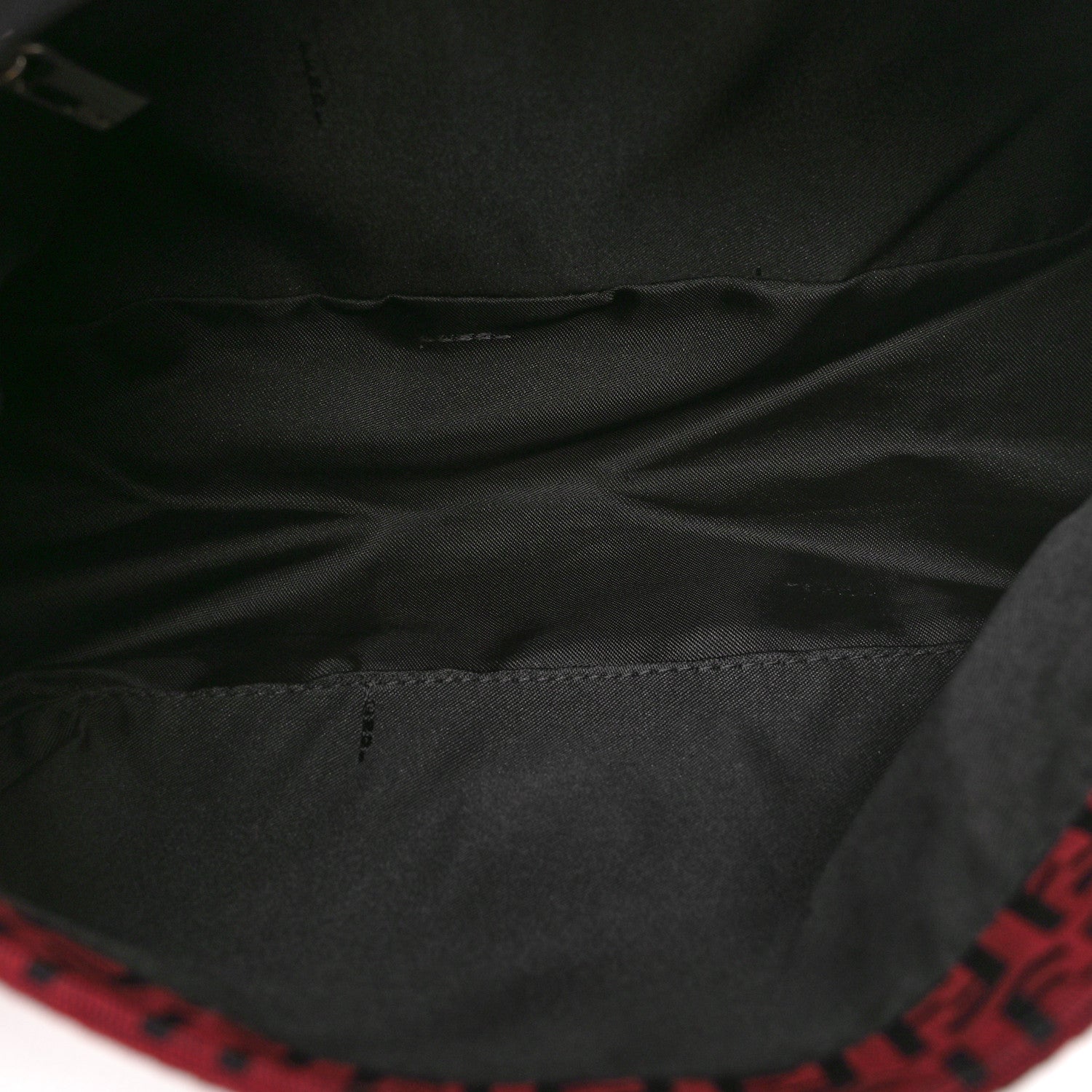 Fendi Zucchino Mama Baguette Red Black 5 of 10