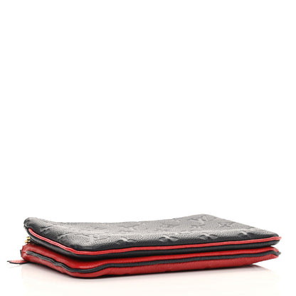 Louis Vuitton Empreinte Double Zip Pochette Marine Rouge 4 of 11