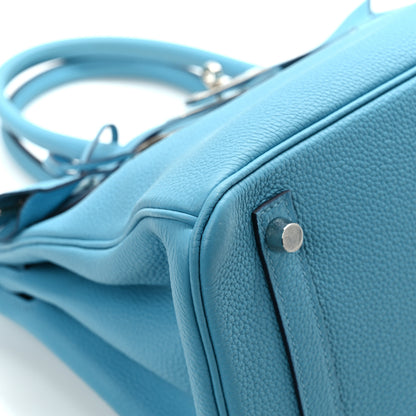 Hermes Togo Birkin 30 Blue Du Nord 11 of 14