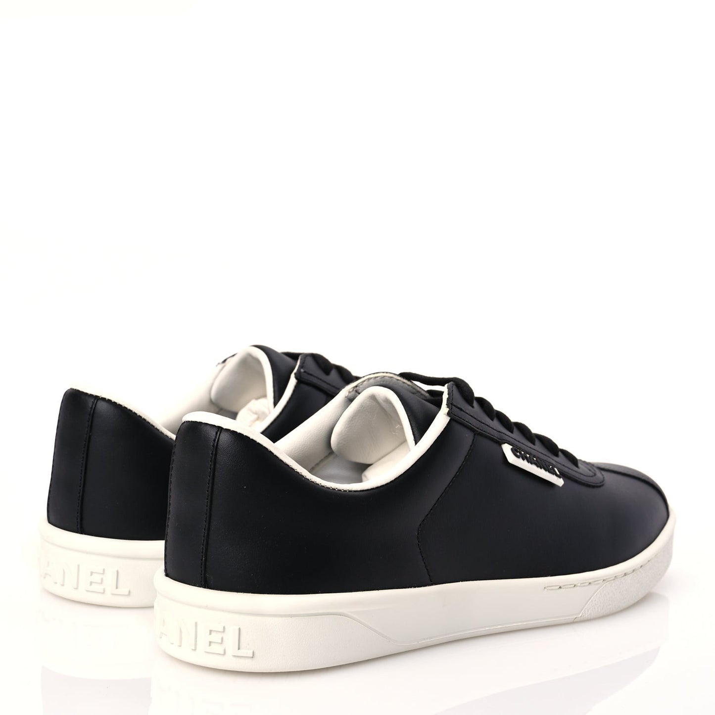 Calfskin CC Womens Sneakers 39 Black