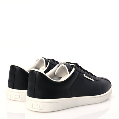 Chanel Calfskin CC Womens Sneakers 39 Black 4 of 8