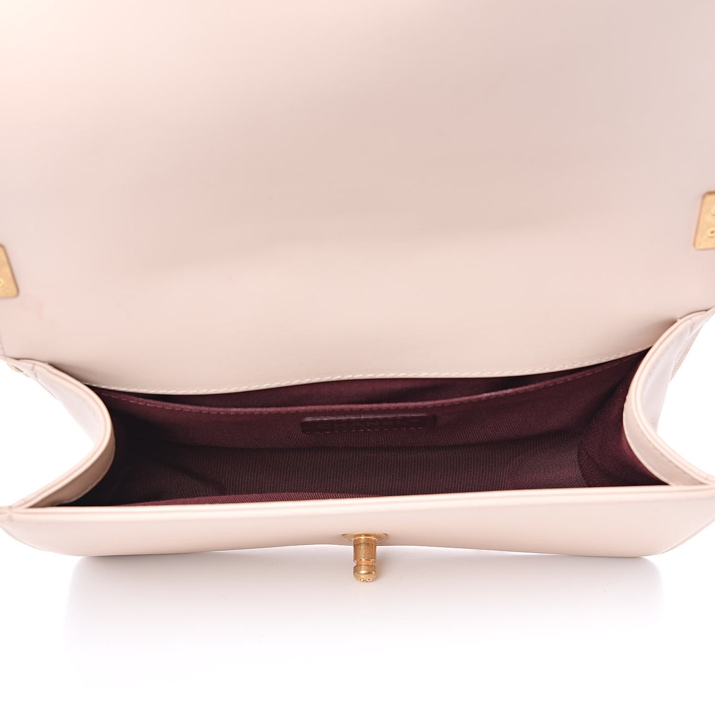 Caviar Calfskin Chevron Medium Boy Flap Light Pink