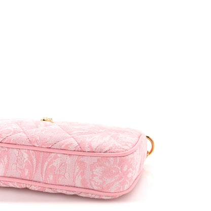 Versace Baroque Jacquard Quilted Medusa Shoulder Bag Baby Pink 8 of 8