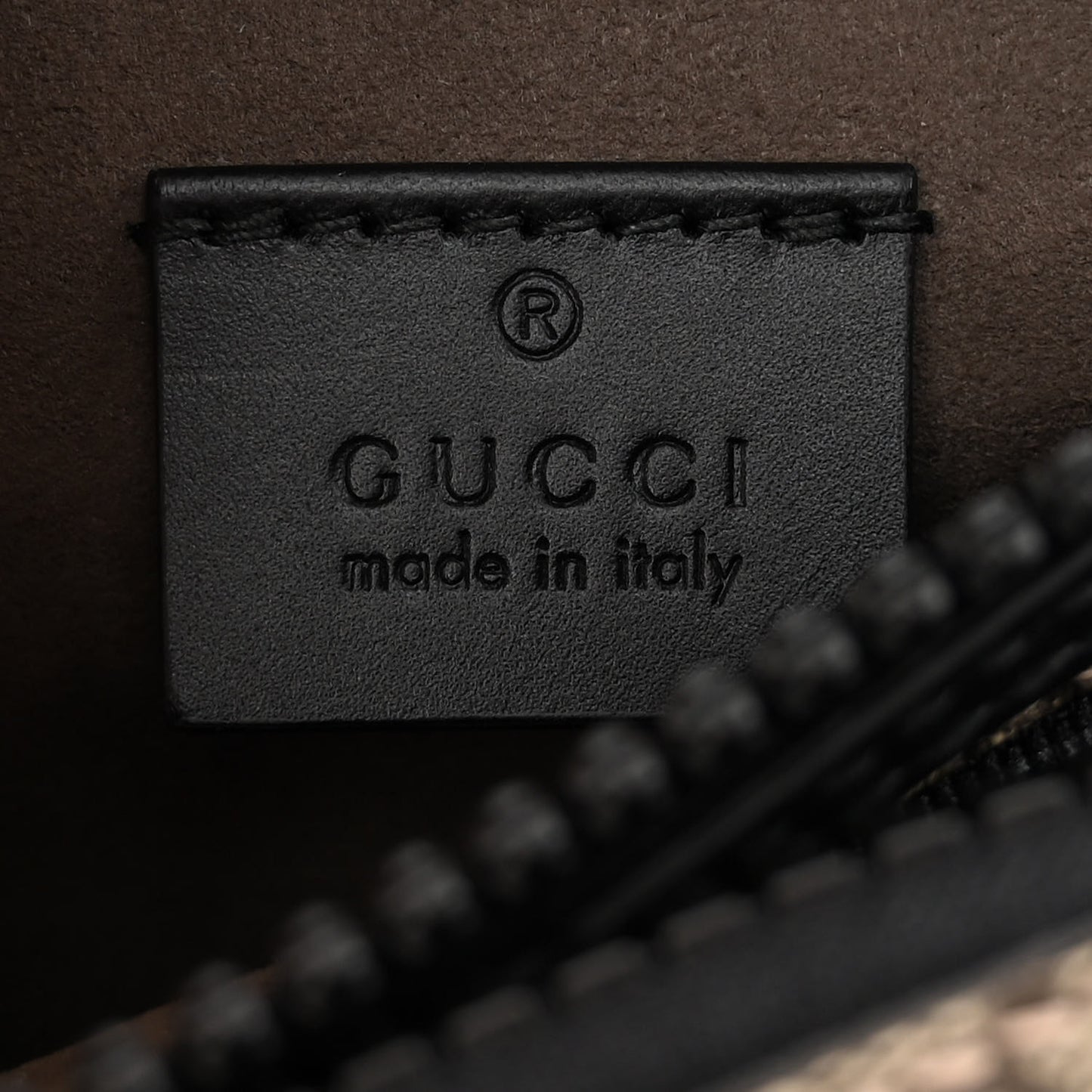 GG Supreme Monogram Belt Bag Black