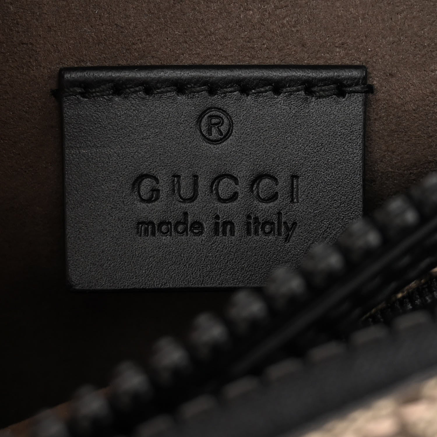 Gucci GG Supreme Monogram Belt Bag Black 6 of 11