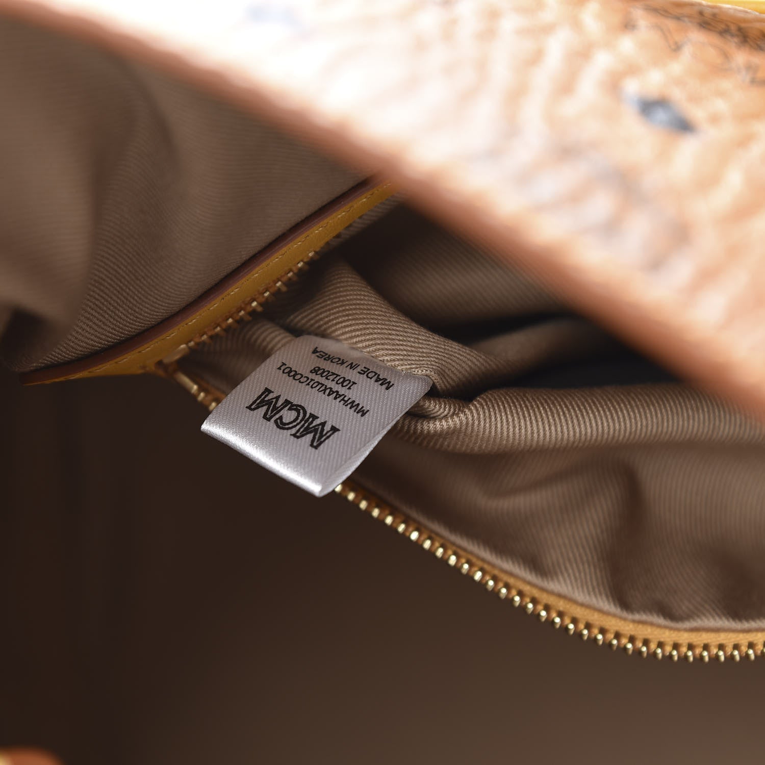 MCM Visetos Medium Klara Hobo Cognac Yellow 7 of 10