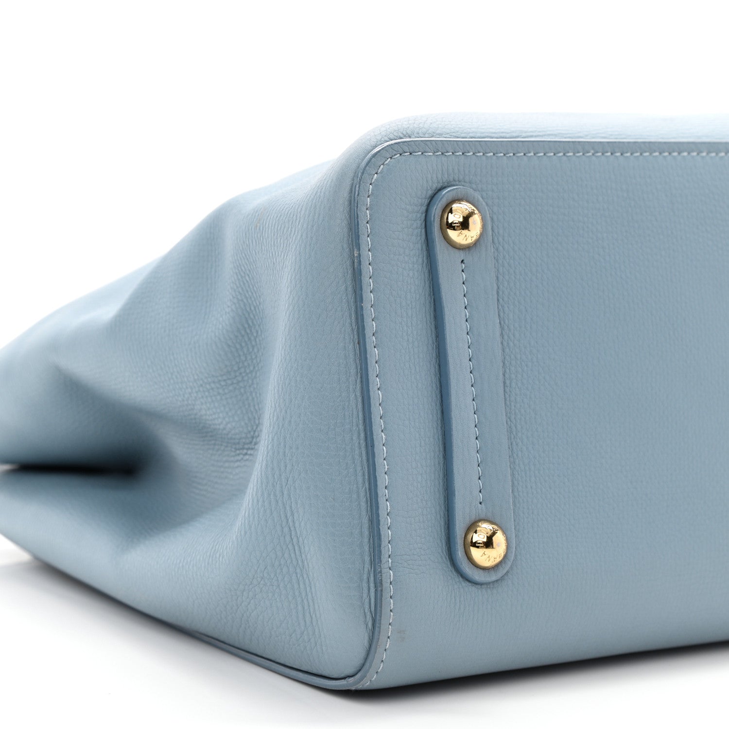 Dolce & Gabbana Textured Calfskin Clara Tote Light Blue 9 of 11