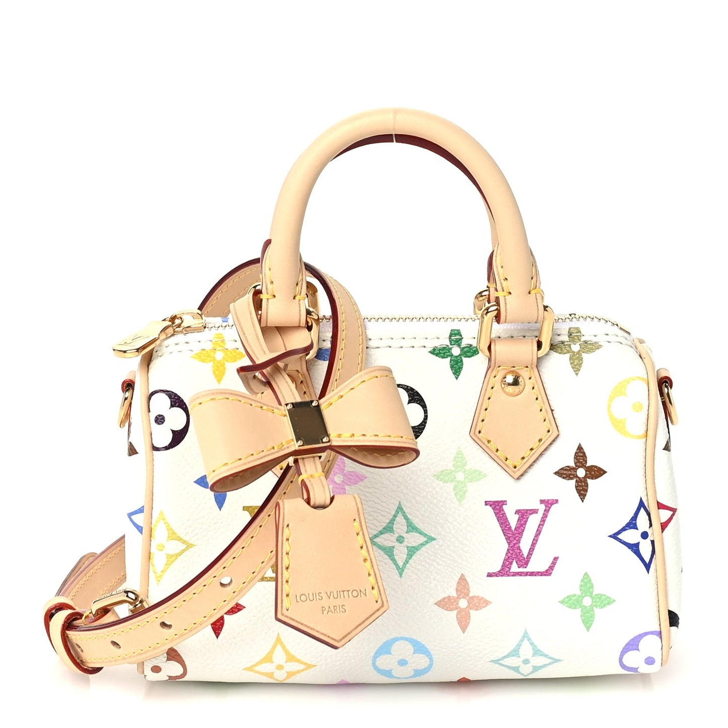 X TM Monogram Multicolor Nano Speedy  White