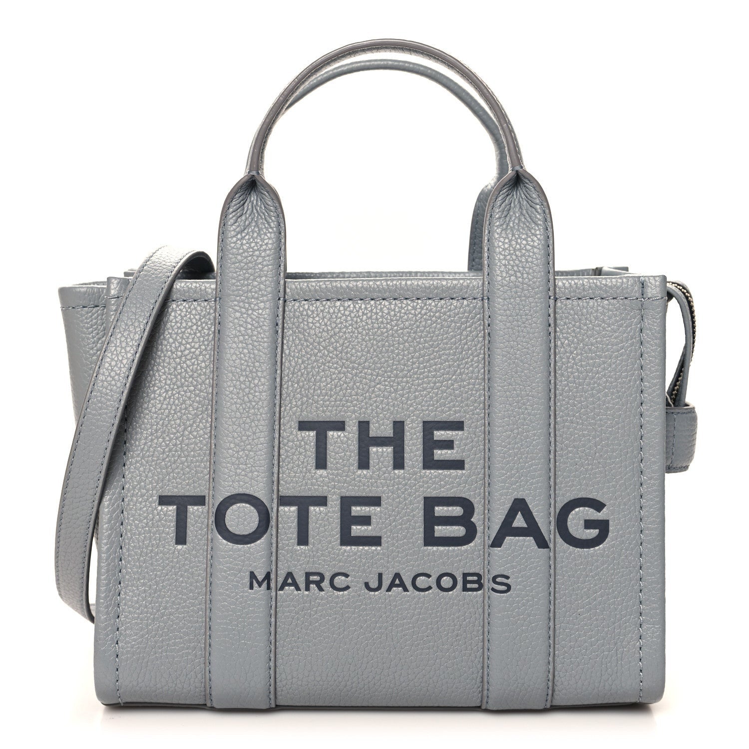Marc Jacobs Grained Calfskin Small The Tote Bag Wolf Grey 1 of 7