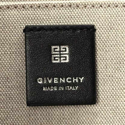 Givenchy Canvas Logo 4G Embossed Medium Tote Beige Black 5 of 8