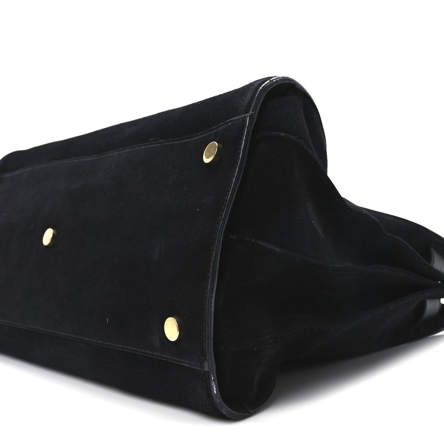 Suede Calfskin Large Sac De Jour Carryall Black