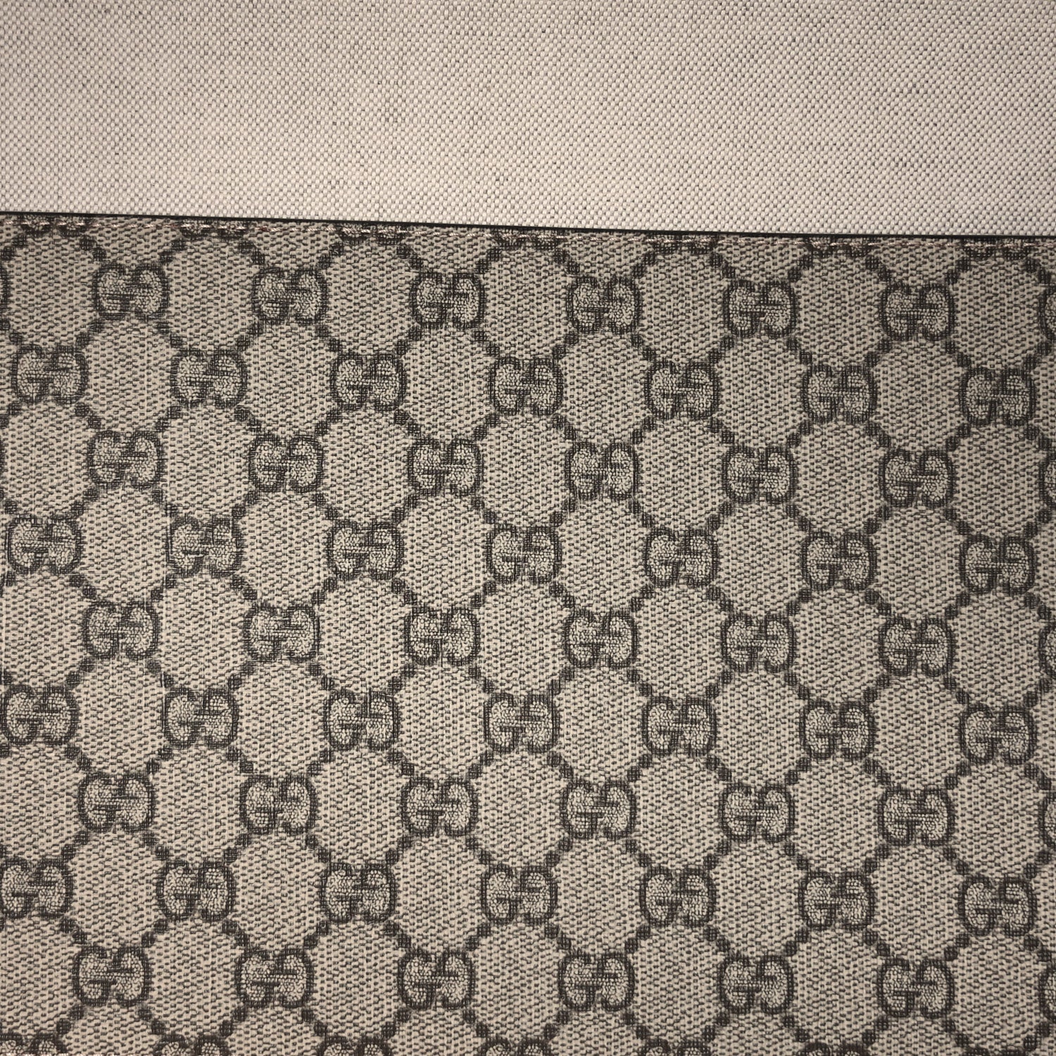 Gucci GG Supreme Monogram Textured Dollar Calfskin Web Medium Ophidia Carry-On Duffle Bag Beige Ebony New Acero 4 of 8