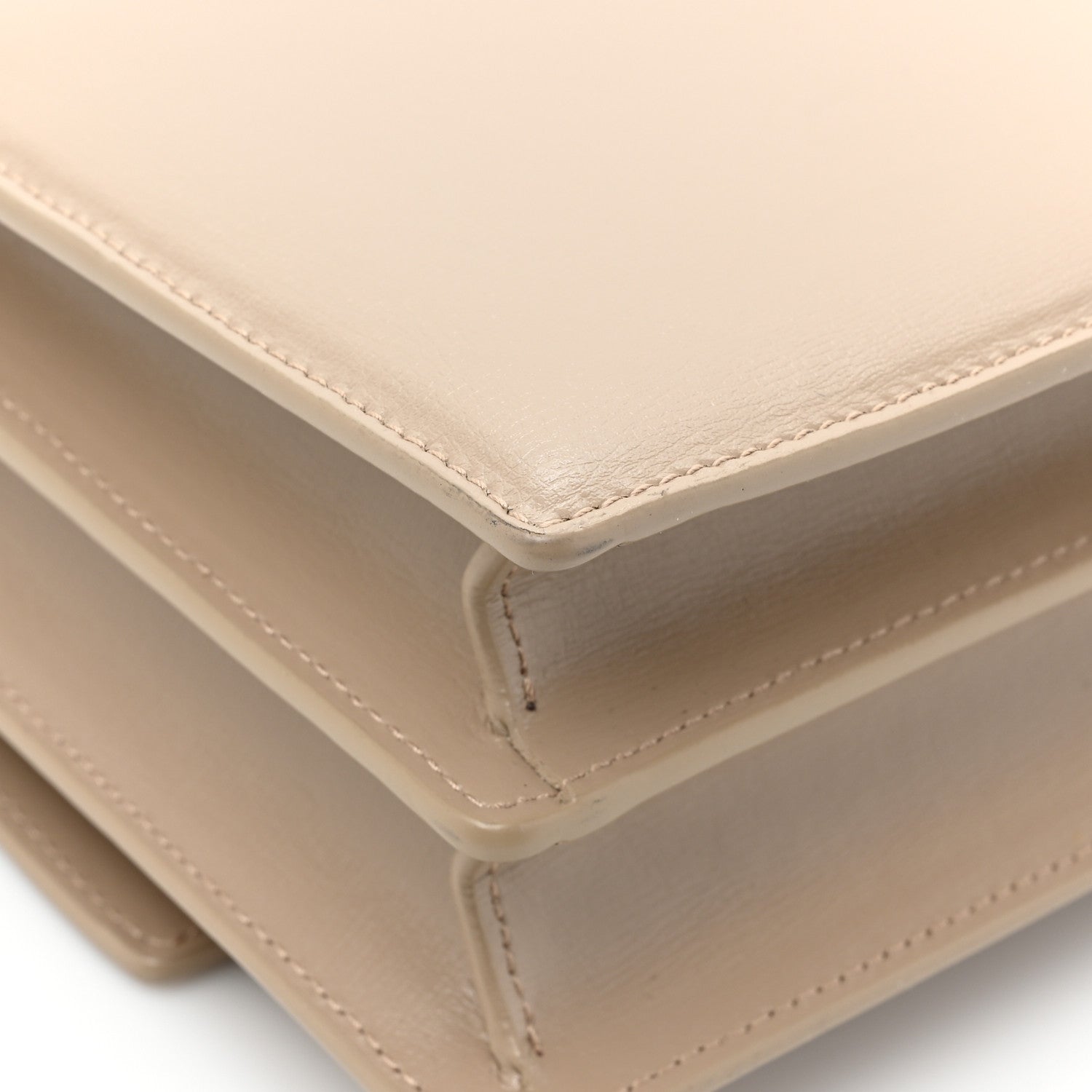 Saint Laurent Calfskin Medium Monogram Sunset Dark Beige 14 of 16