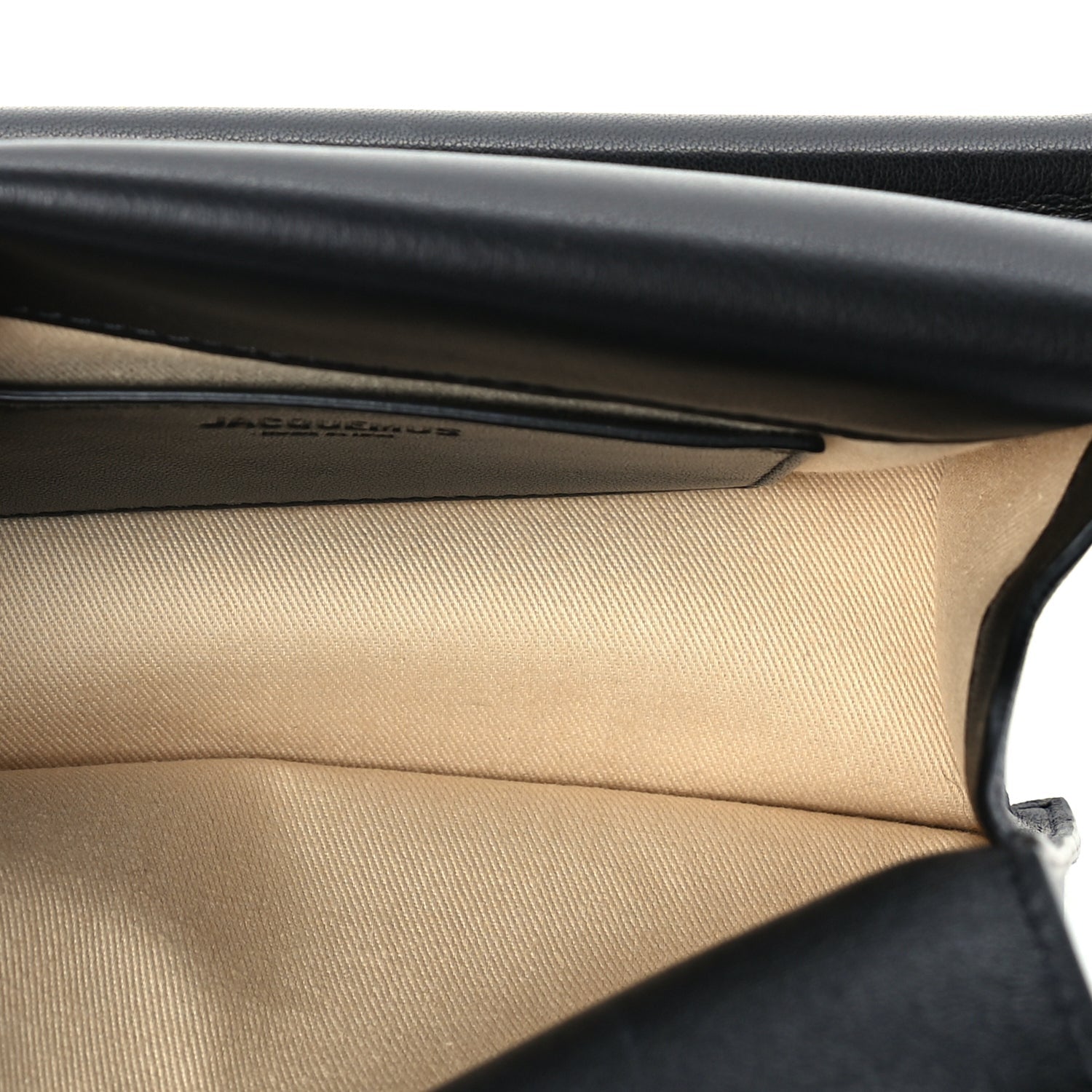 Jacquemus Smooth Calfskin La Pochette Rond Carre Black 4 of 8