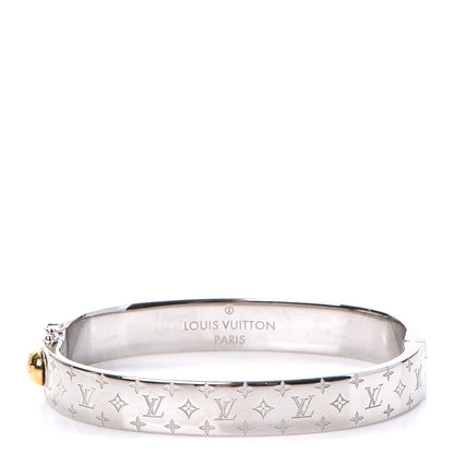 Louis Vuitton Palladium Monogram Nanogram Cuff S 1 of 8