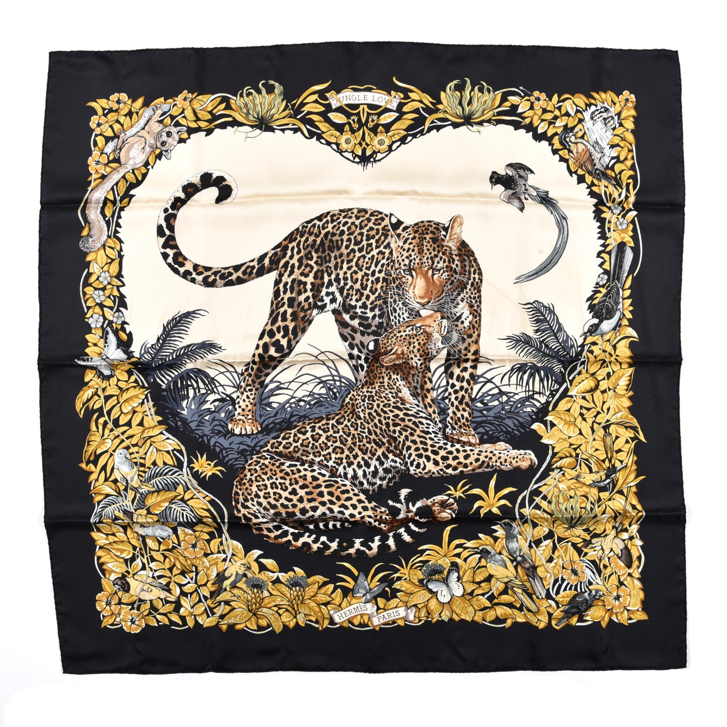 Silk Jungle Love Scarf 90