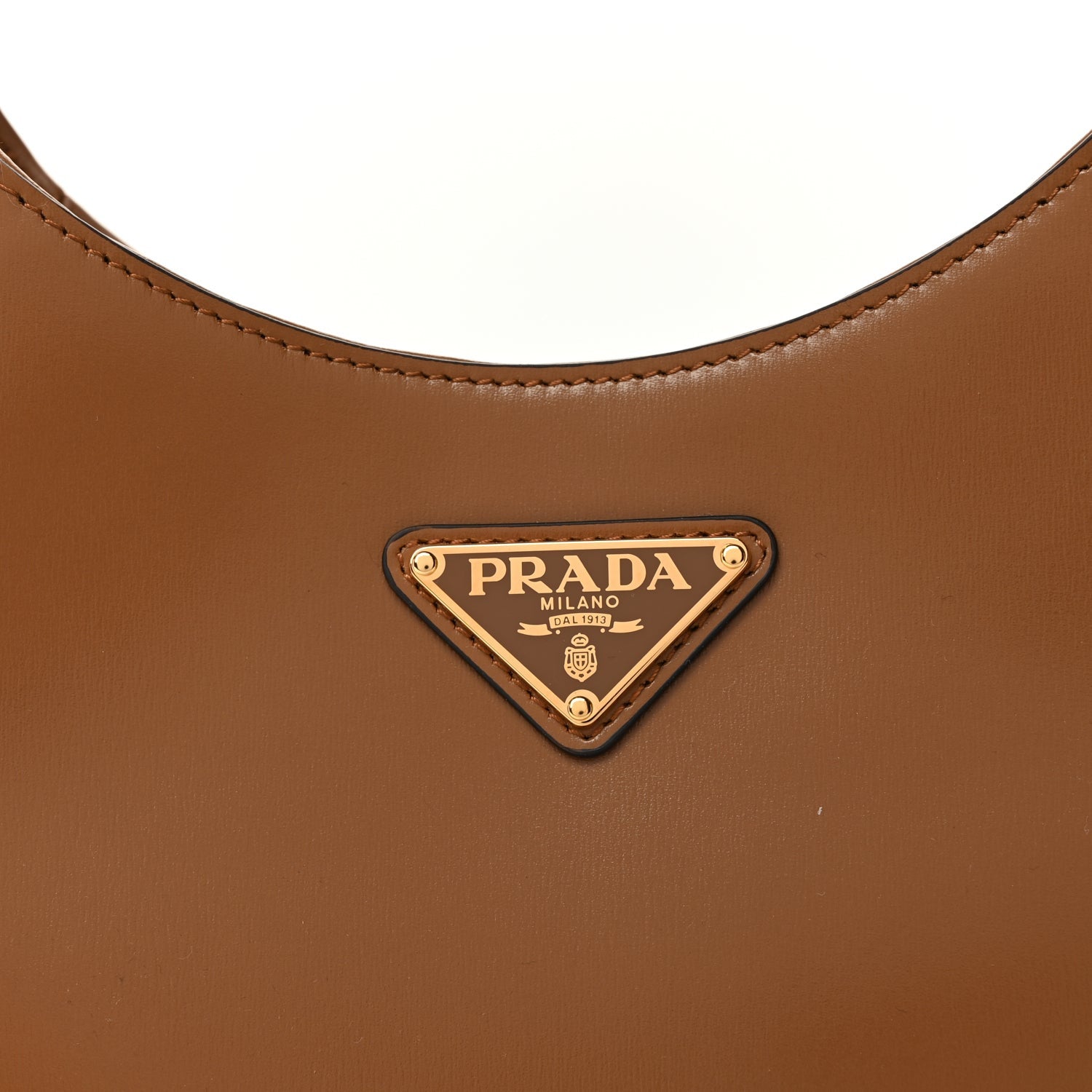 Prada Spazzolato Cleo Adjustable Strap Shoulder Bag Cannella 6 of 8