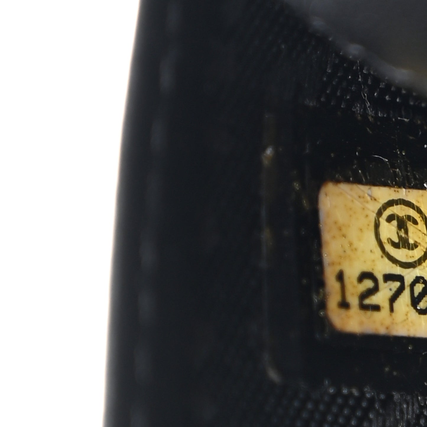 Grained Patent CC Yen Wallet Black