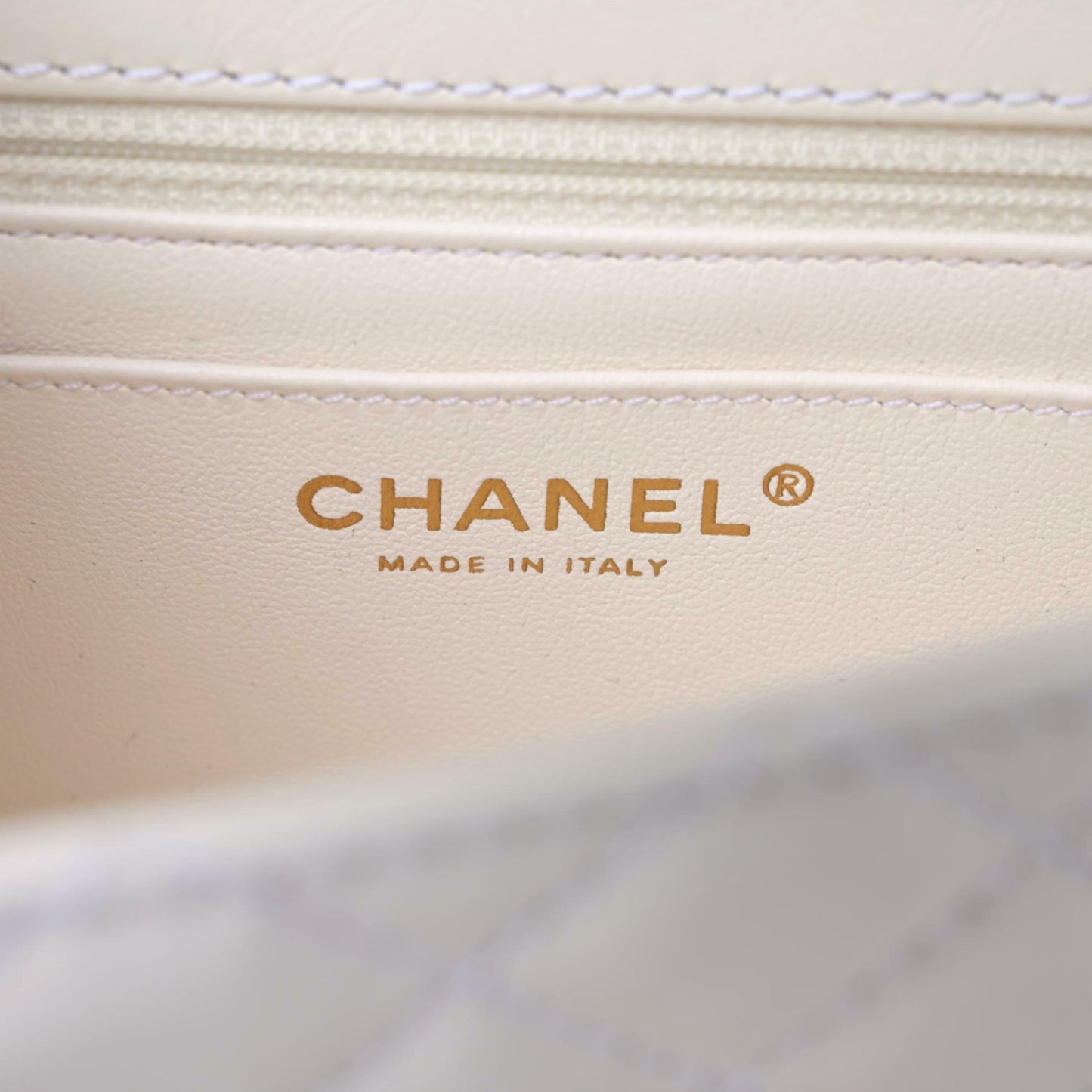 Aged Calfskin Quilted 2.55 Reissue Mini Flap White