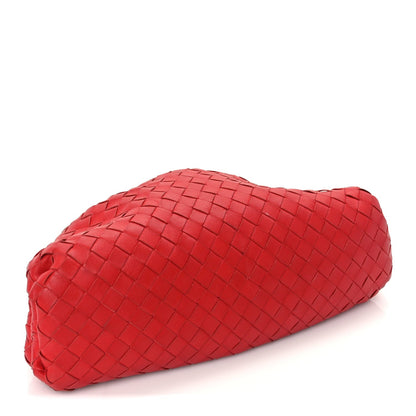 Bottega Veneta Nappa Maxi Intrecciato The Pouch Oversized Clutch Bright Red 4 of 9