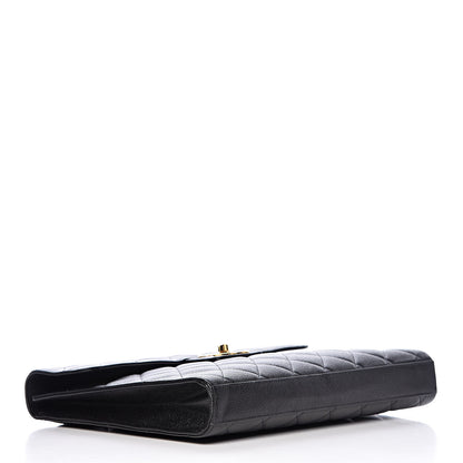 Chanel Caviar Quilted Briefcase Laptop Bag Black 4 of 11