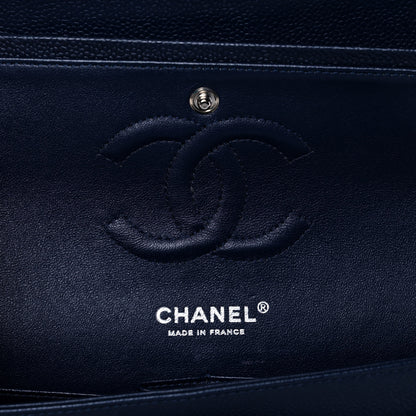 Chanel Caviar Quilted Medium Double Flap Navy 6 of 13
