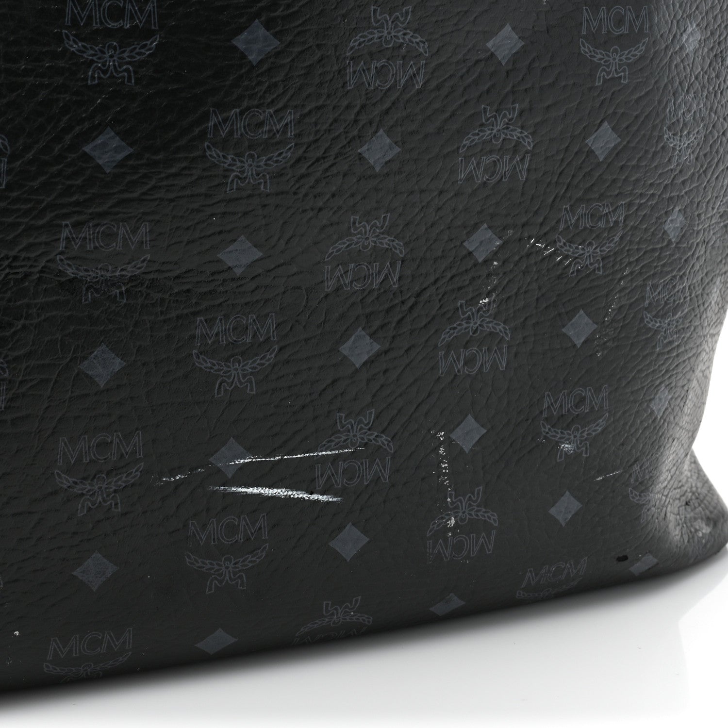 MCM Visetos Large Liz Reversible Shopper Tote Black 23 of 28