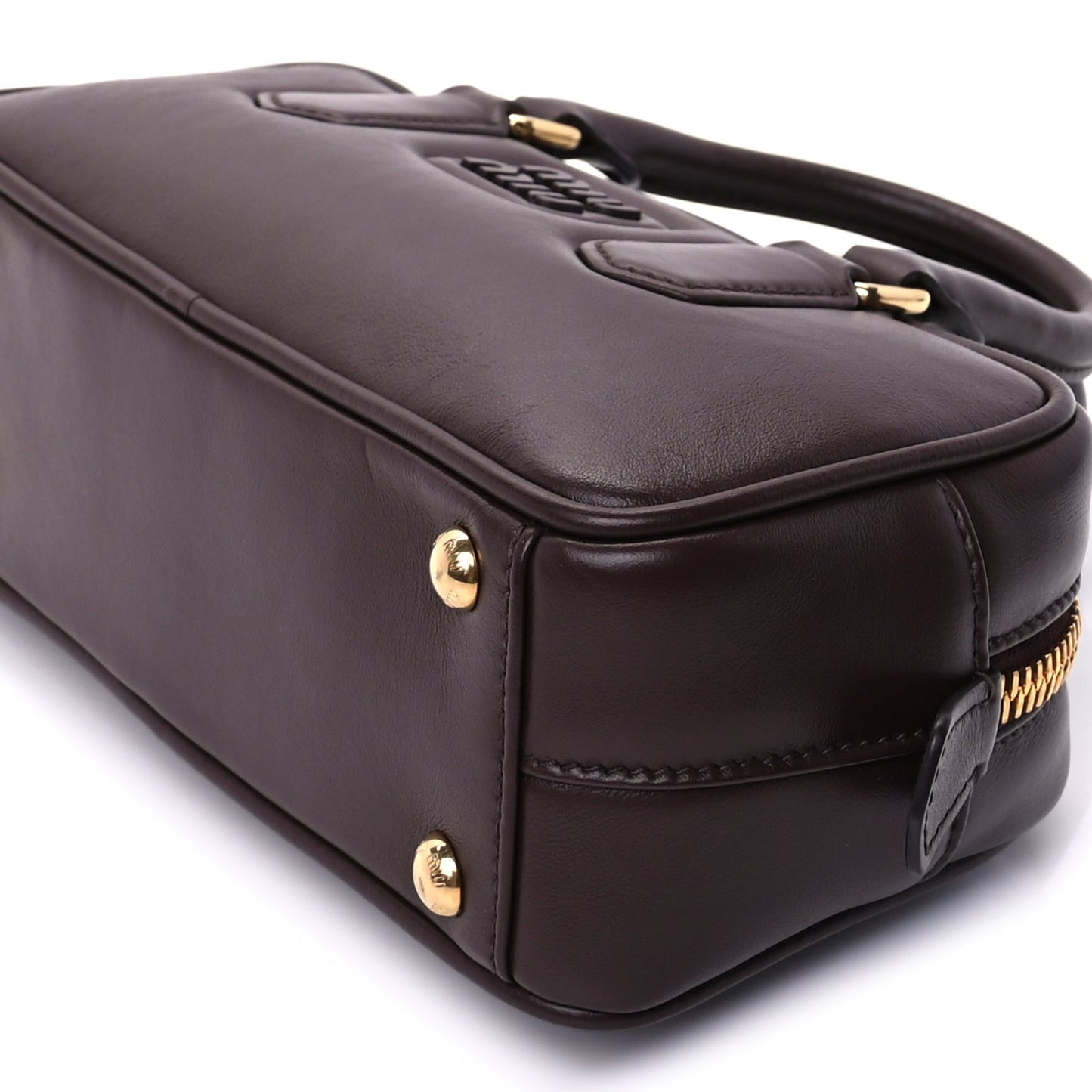 Calfskin Regular Arcadie Top Handle Bag Briarwood