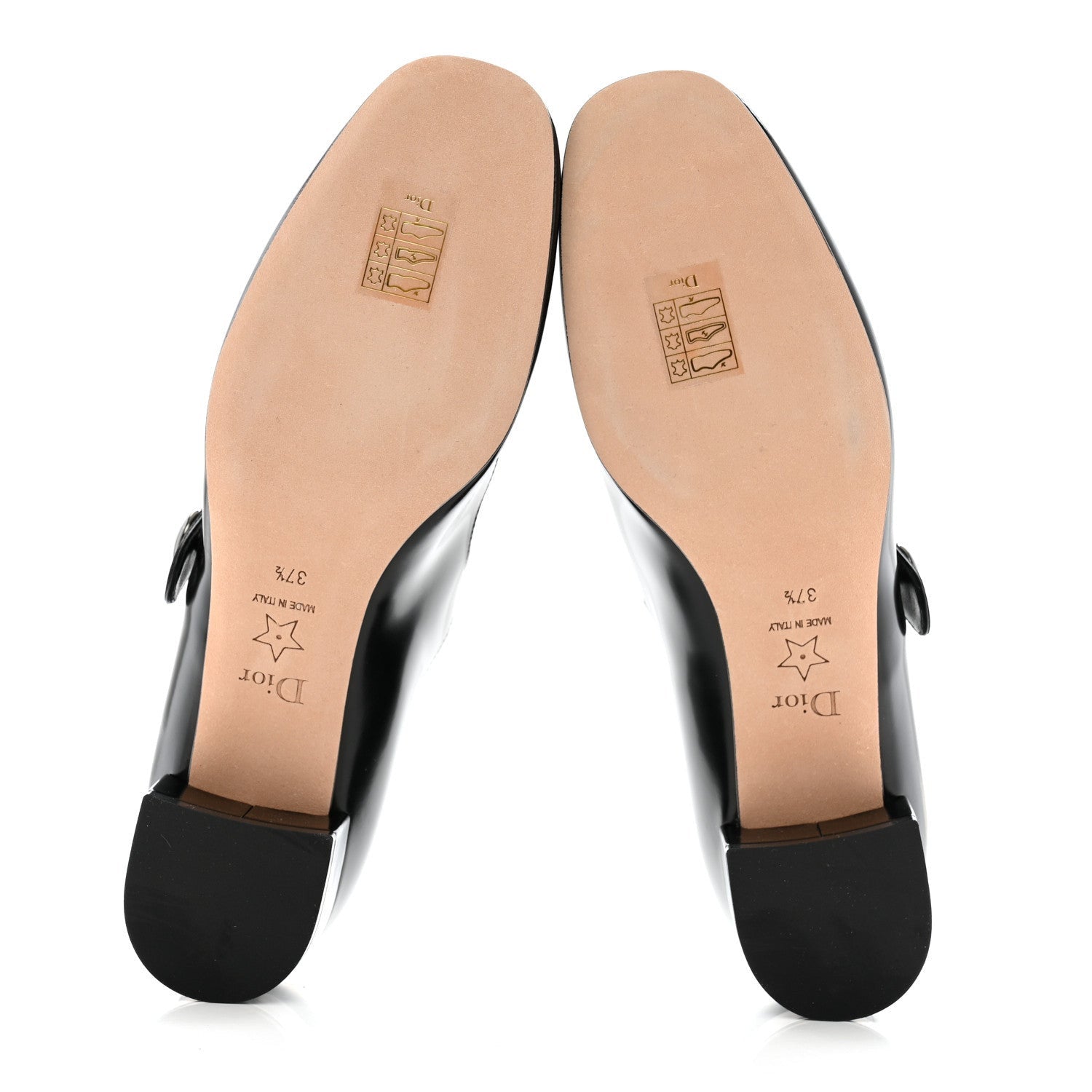Christian Dior Brushed Calfskin Uniform 30mm Pumps 37.5 Black 6 of 7