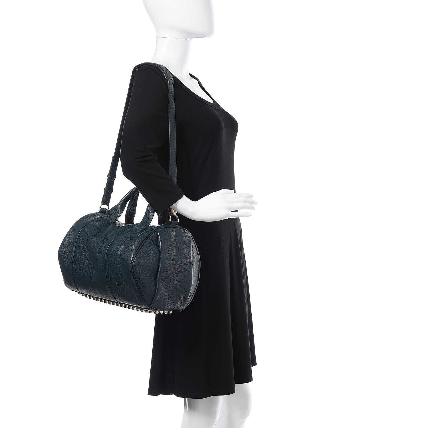 Alexander Wang Pebbled Lambskin Rocco Lake 2 of 10