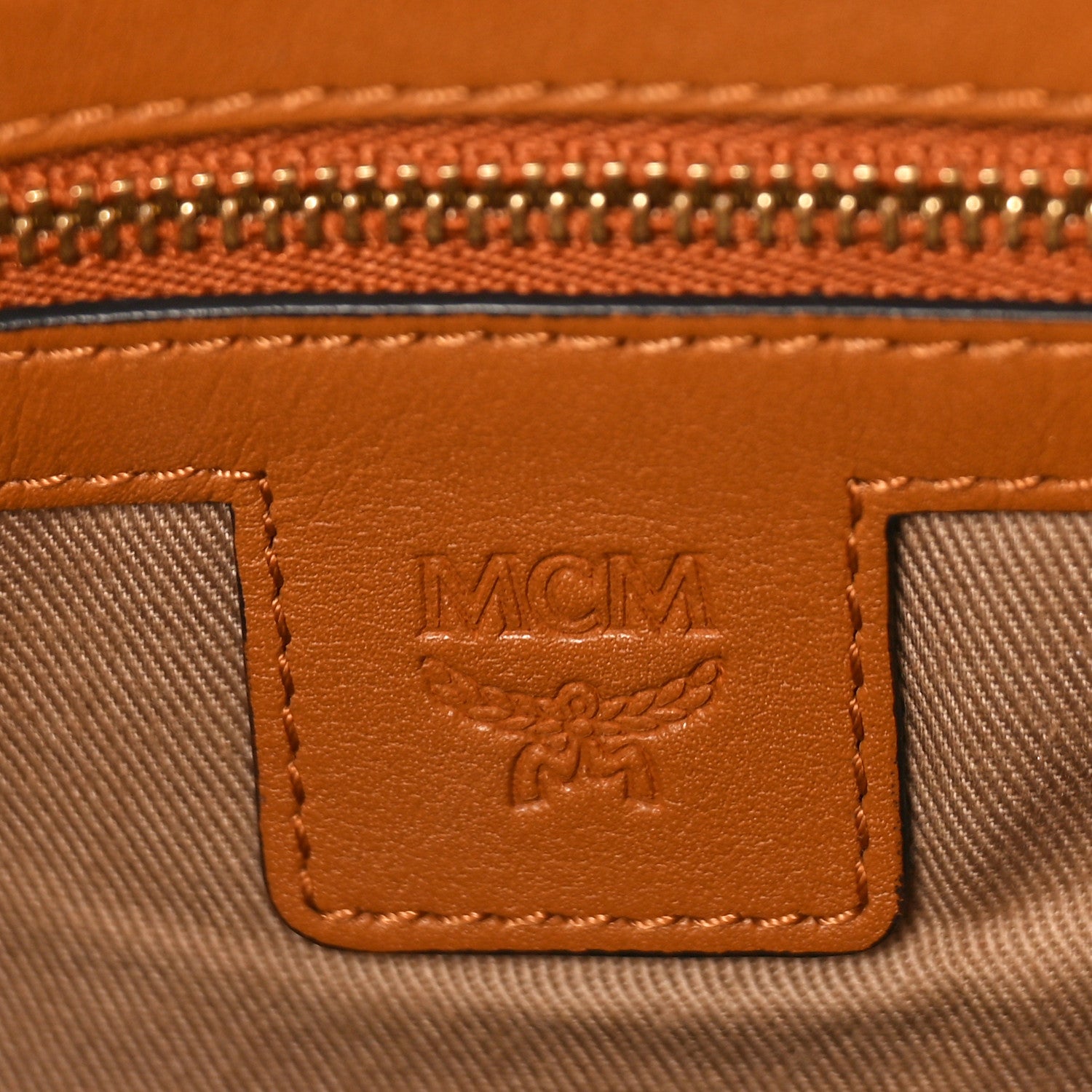 MCM Visetos Large Klara Hobo Cognac 6 of 10