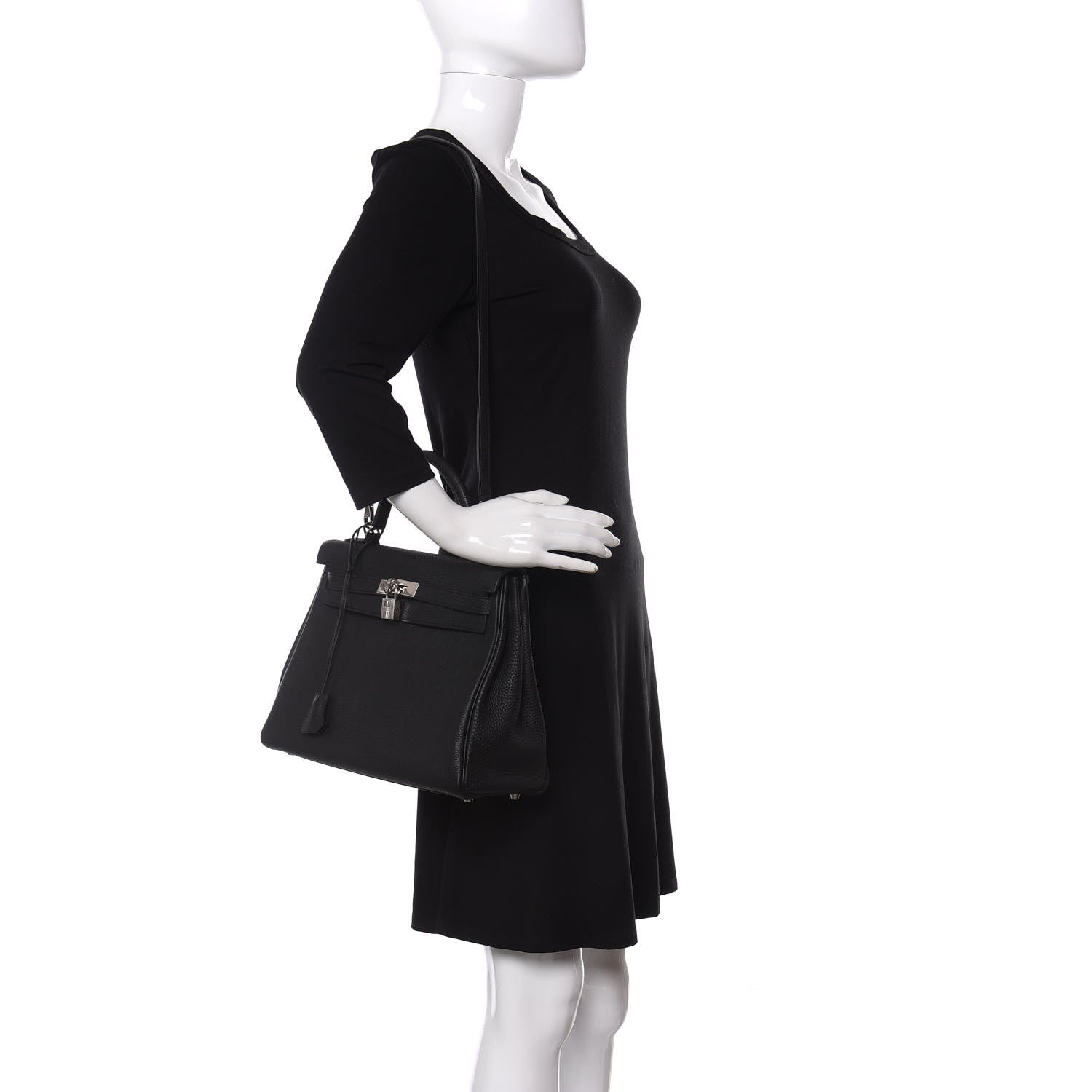 Hermes Togo Kelly Retourne 32 Black 2 of 11
