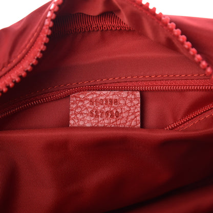 Gucci Nylon Monogram Dolmias Pouch Vibrant Red 7 of 9