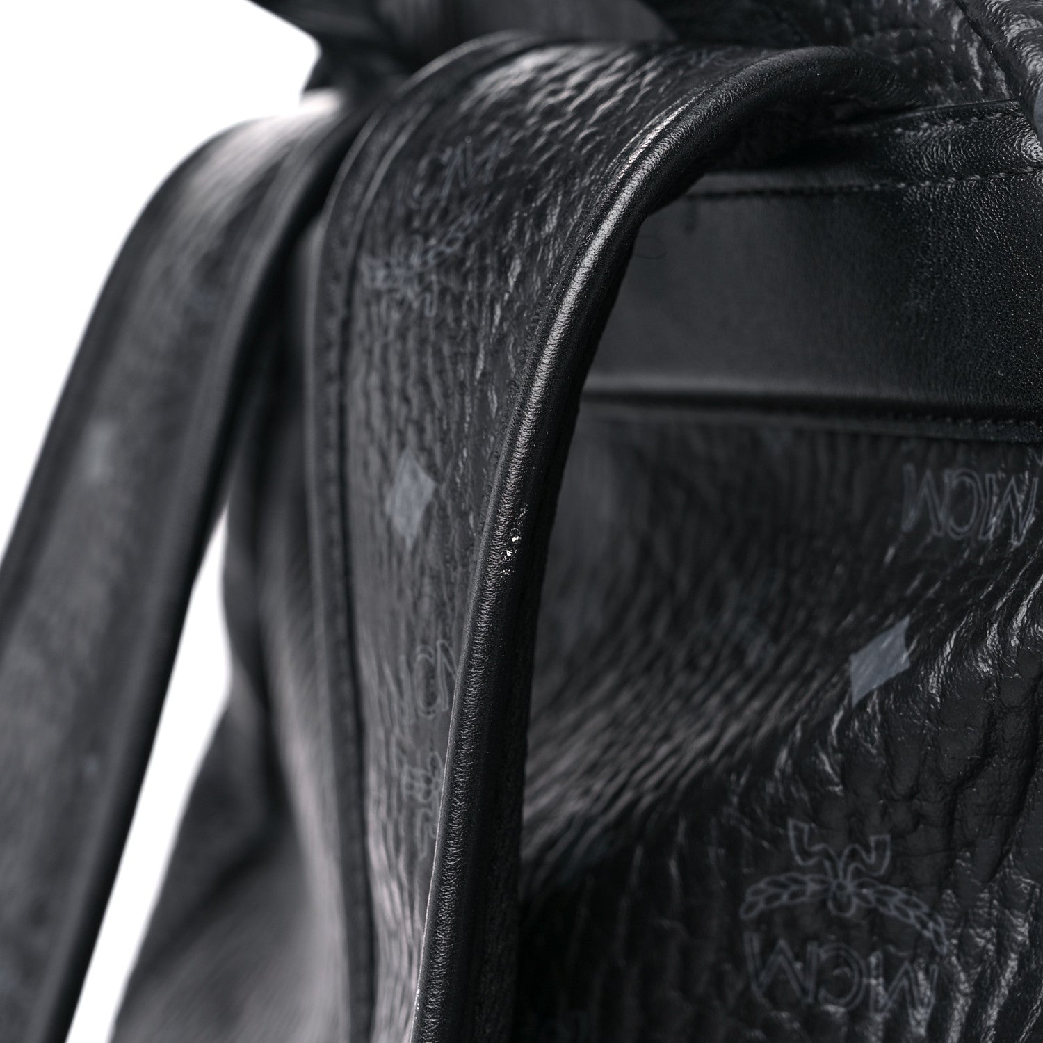 MCM Metallic Visetos Striped Medium Stark Backpack Silver Black 22 of 22