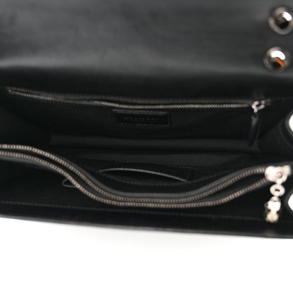 Bulgari Calfskin Plisse Serpenti Forever Crossbody Bag Black 6 of 15