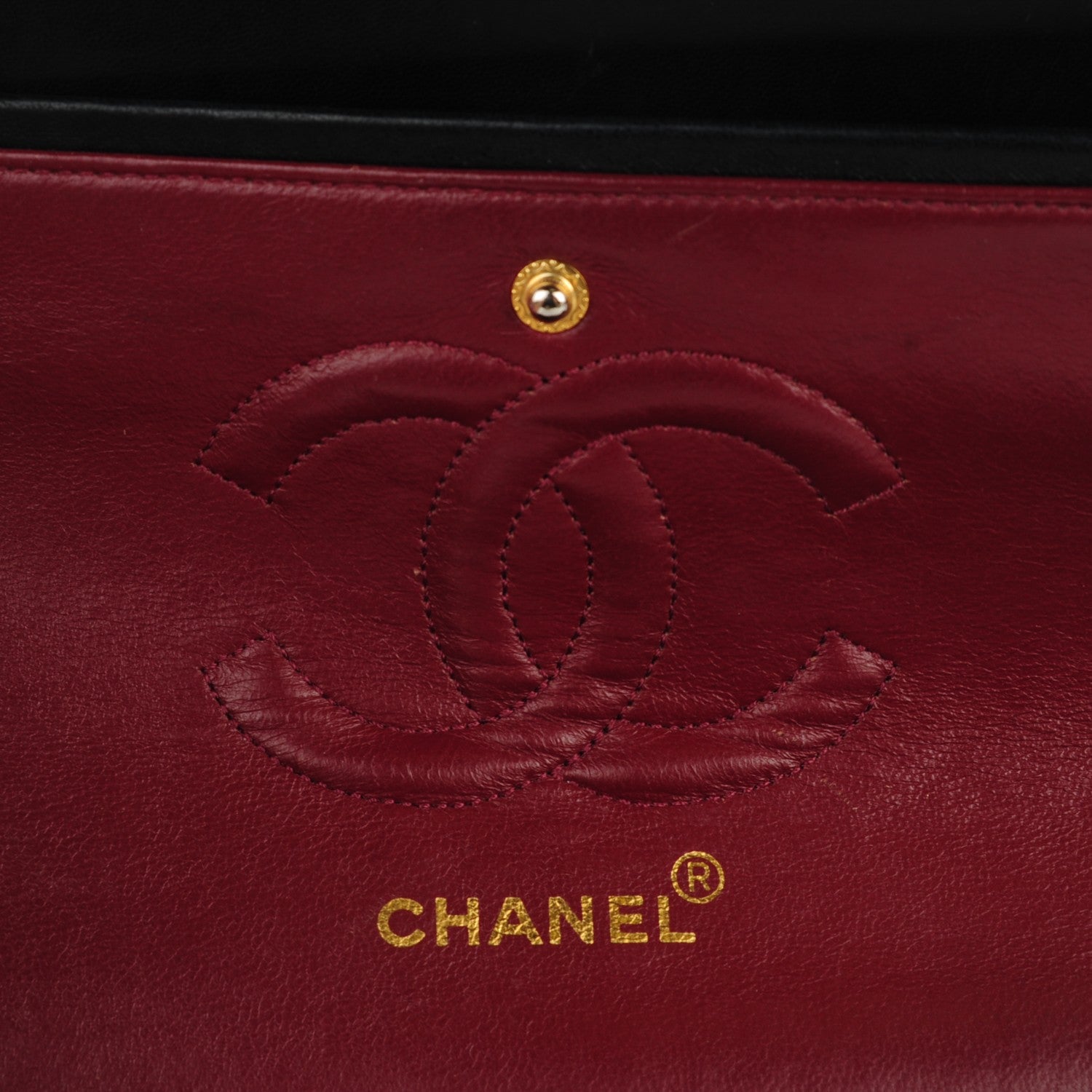 Chanel Lambskin Quilted Medium Double Flap Black 9 of 12