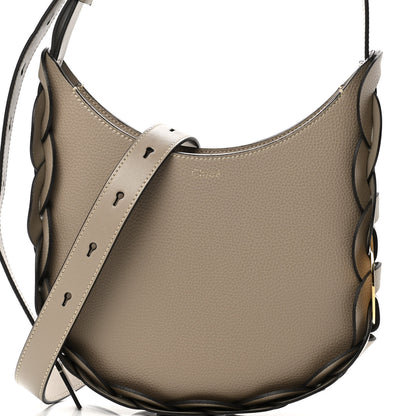 Chloe Small Grain Smooth Calfskin Small Darryl Hobo Motty Grey 10 of 12