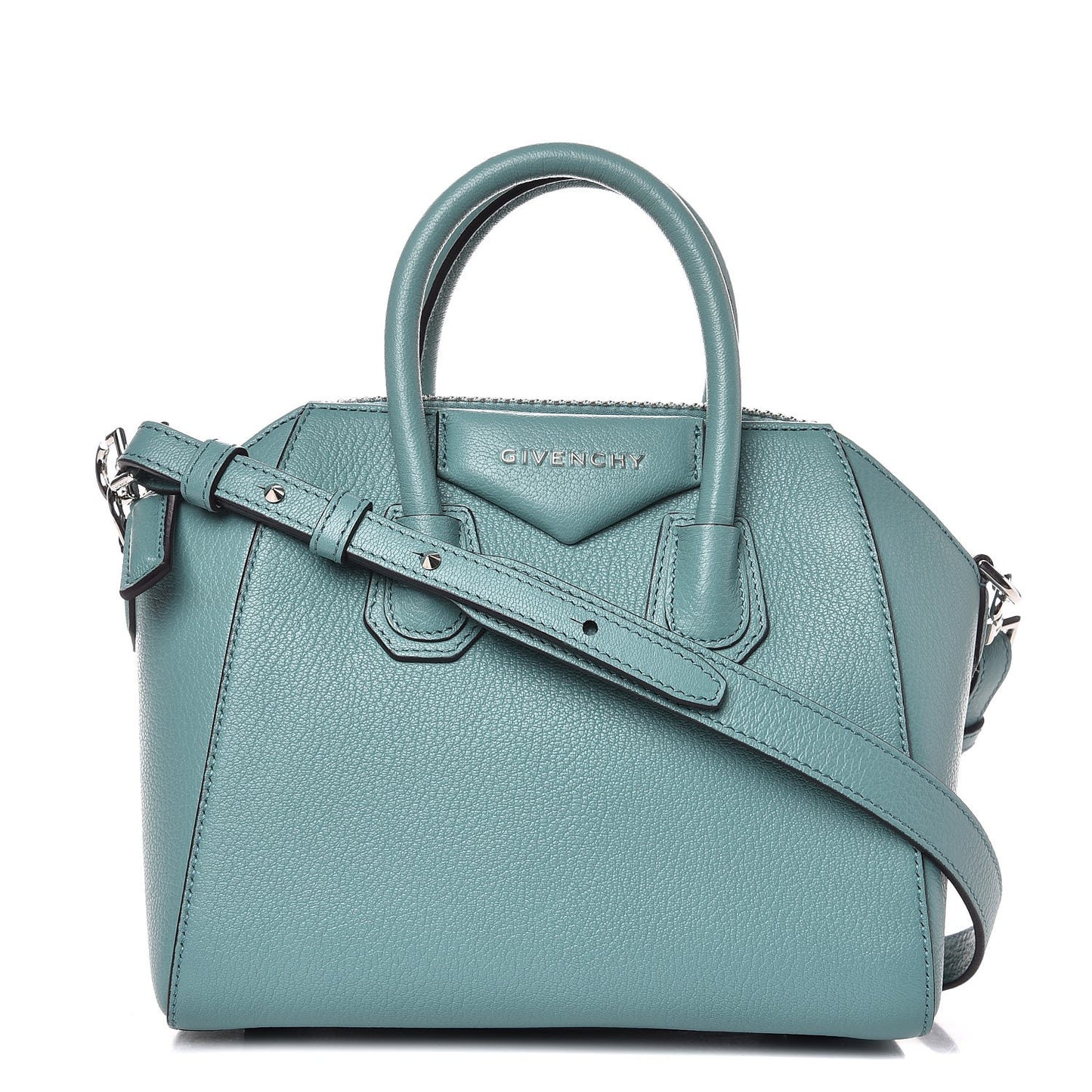Sugar Goatskin Mini Antigona Aqua
