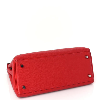 Hermes Togo Kelly Retourne 28 Rouge Casaque 3 of 11