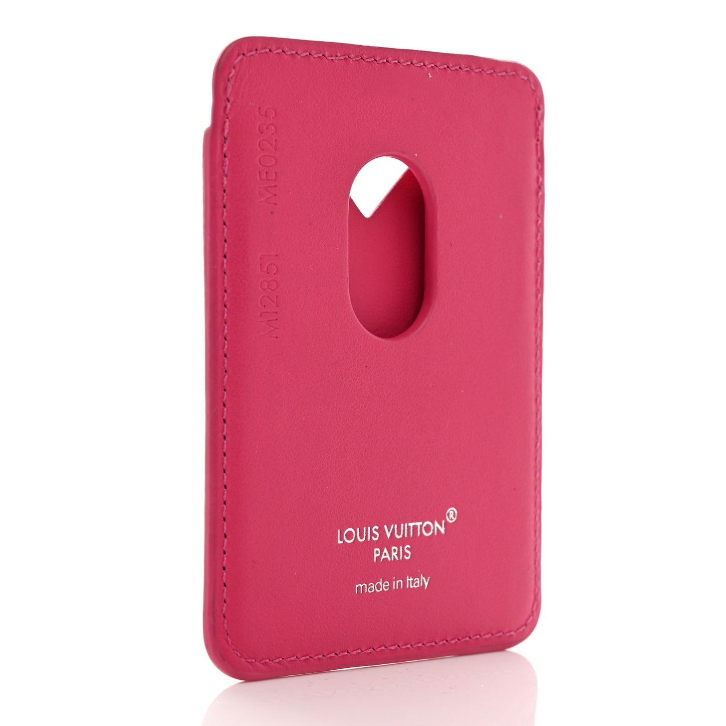 Monogram Macassar Magnetic Card Holder Pondichery Pink