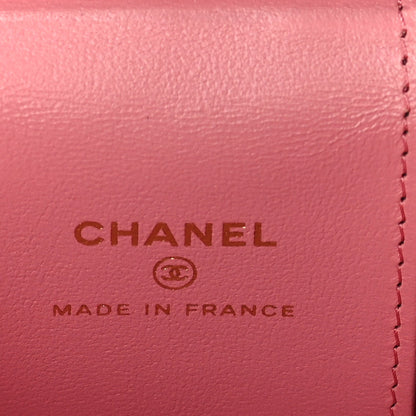 Chanel Lambskin Quilted Top Handle Mini Vanity Case With Chain Pink 4 of 9