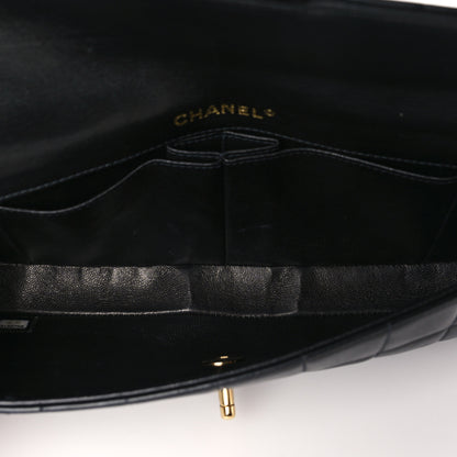 Chanel Lambskin East West Chocolate Bar Flap Black 5 of 9