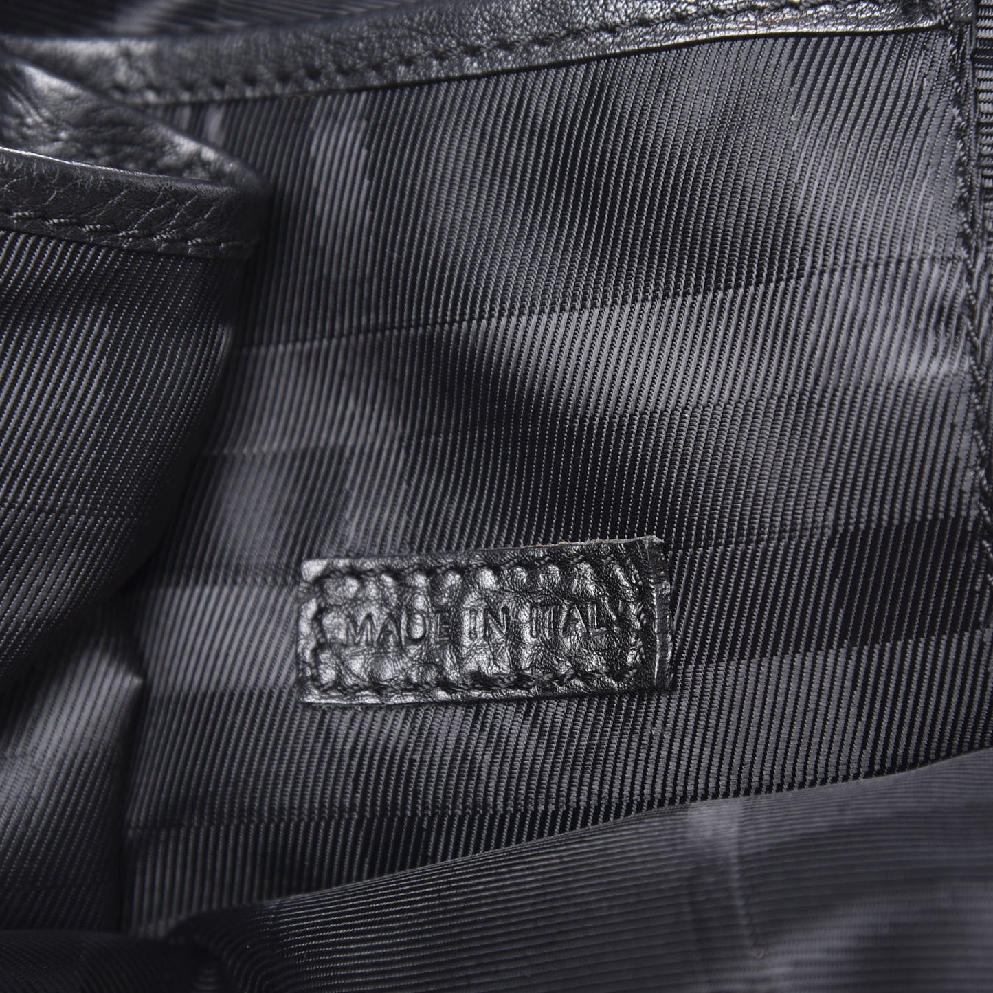 Canvas House Check Woven Satchel Black