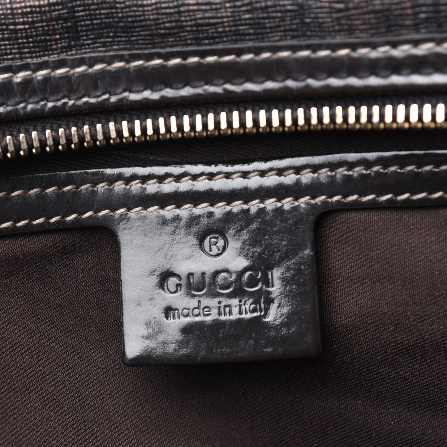 GG Plus Monogram Large Joy Boston Dark Brown