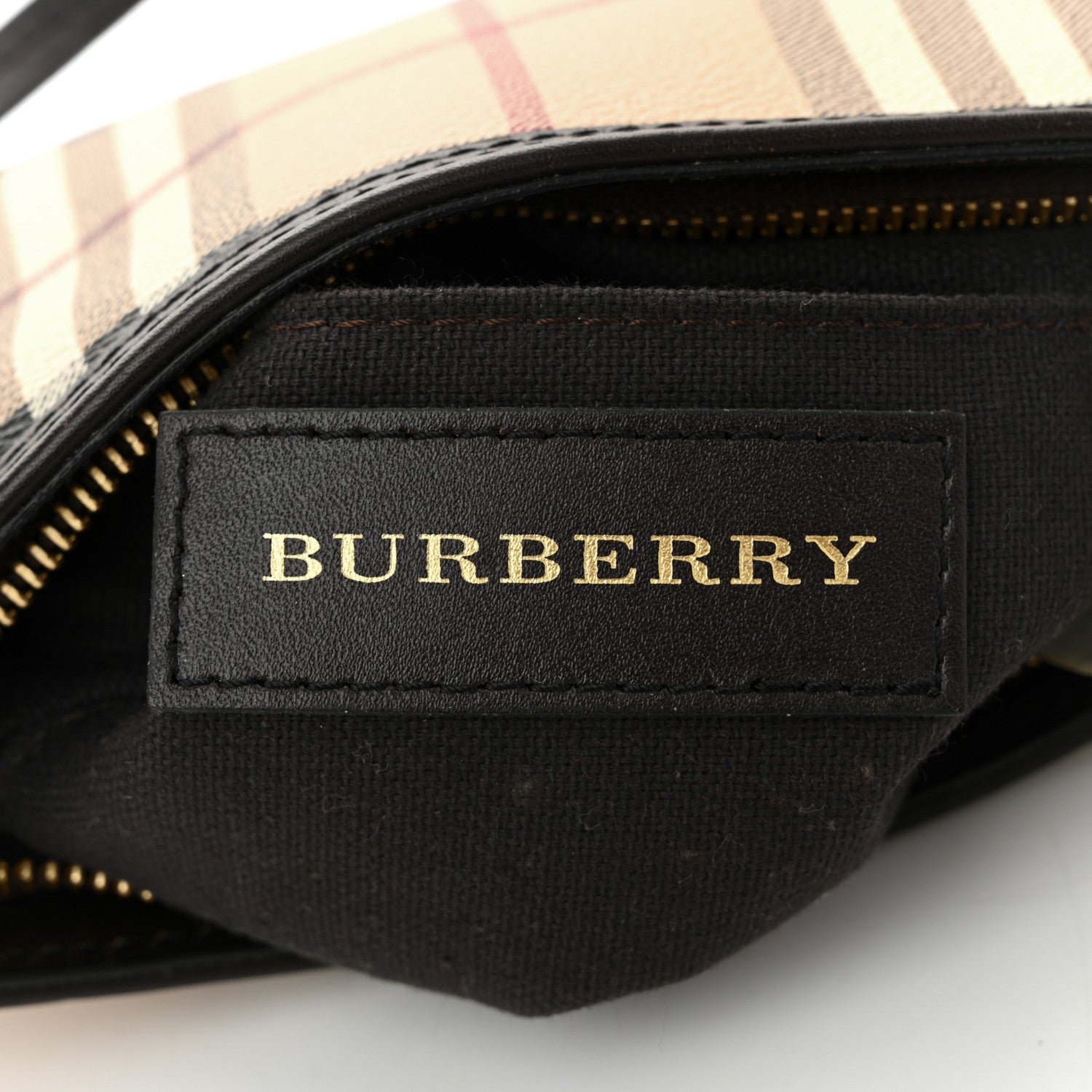 Burberry Haymarket Check Sling Bag Chocolate 6 of 7