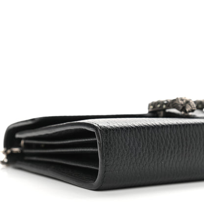 Gucci Calfskin Mini Dionysus Chain Wallet Black 8 of 10