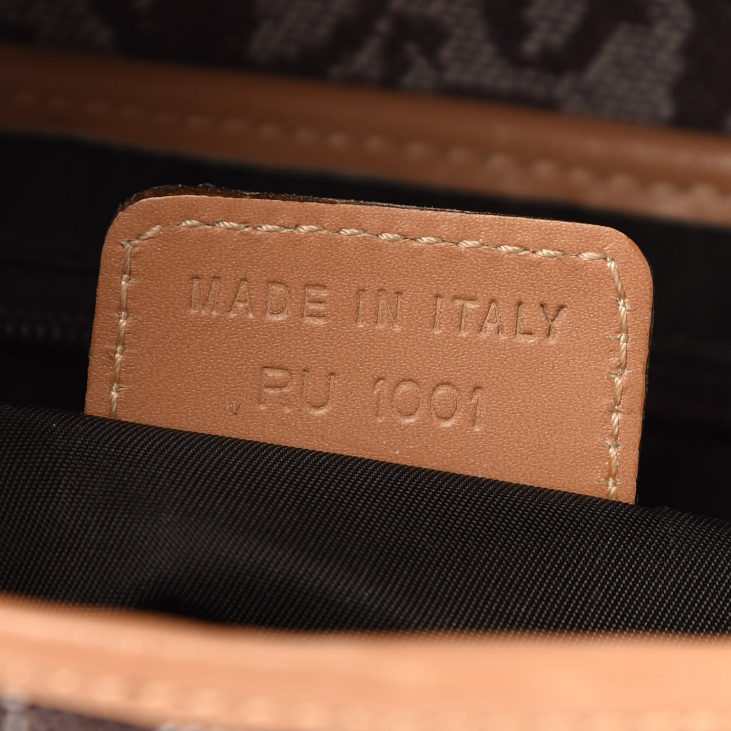 Monogram Saddle Bag Brown