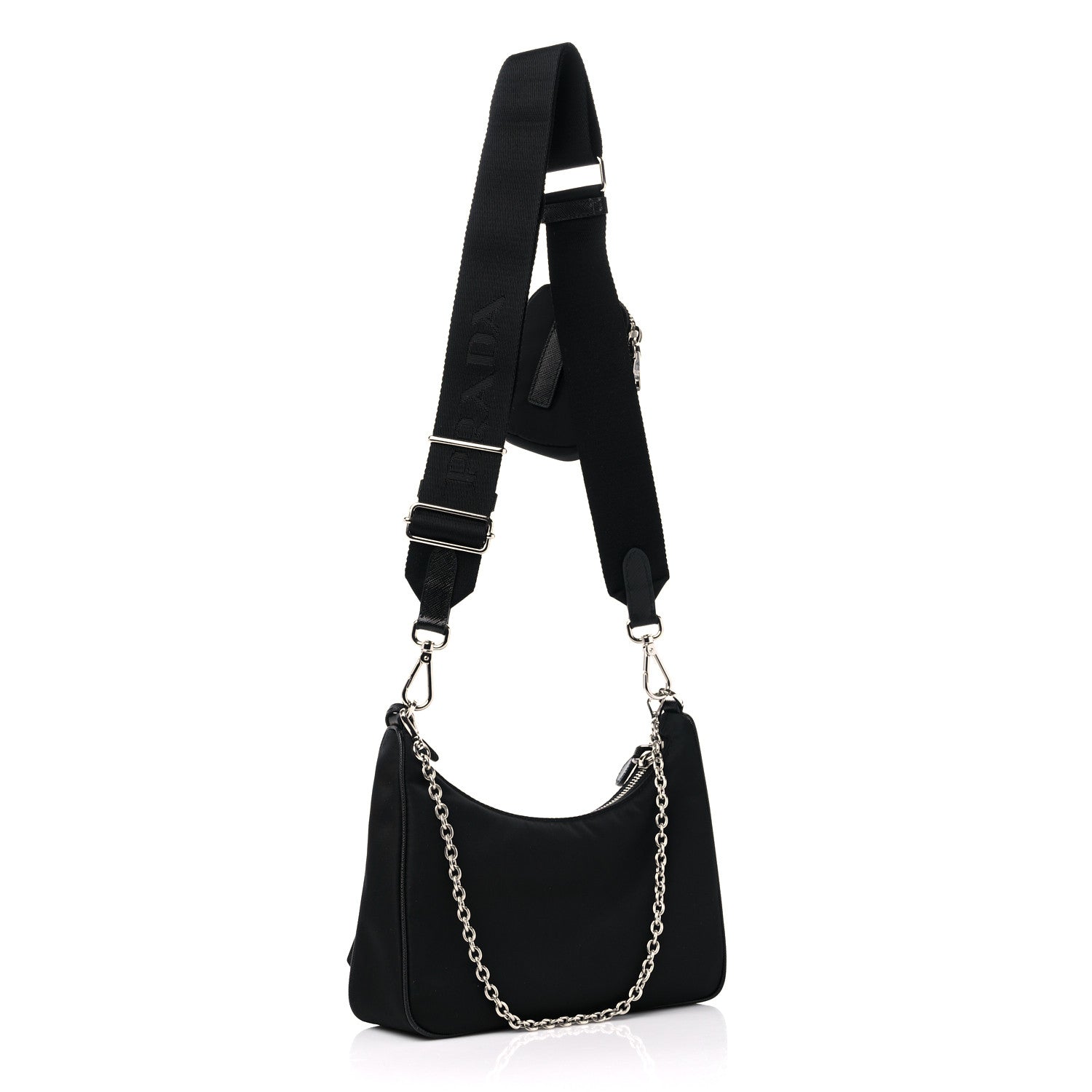 Prada Nylon Re-Edition 2005 Shoulder Bag Black 3 of 9