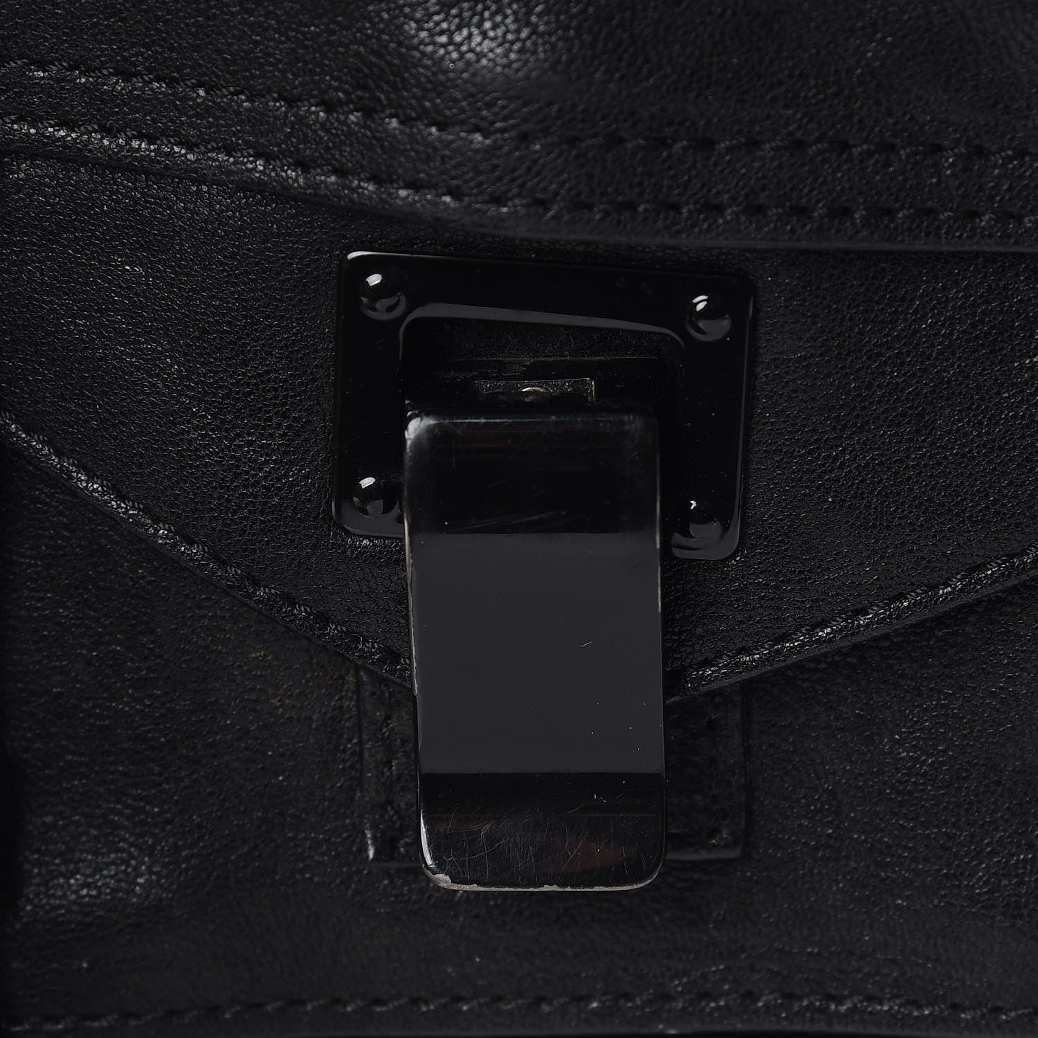 Proenza Schouler Lambskin PS1 Mini Pouch Messenger Black 10 of 19